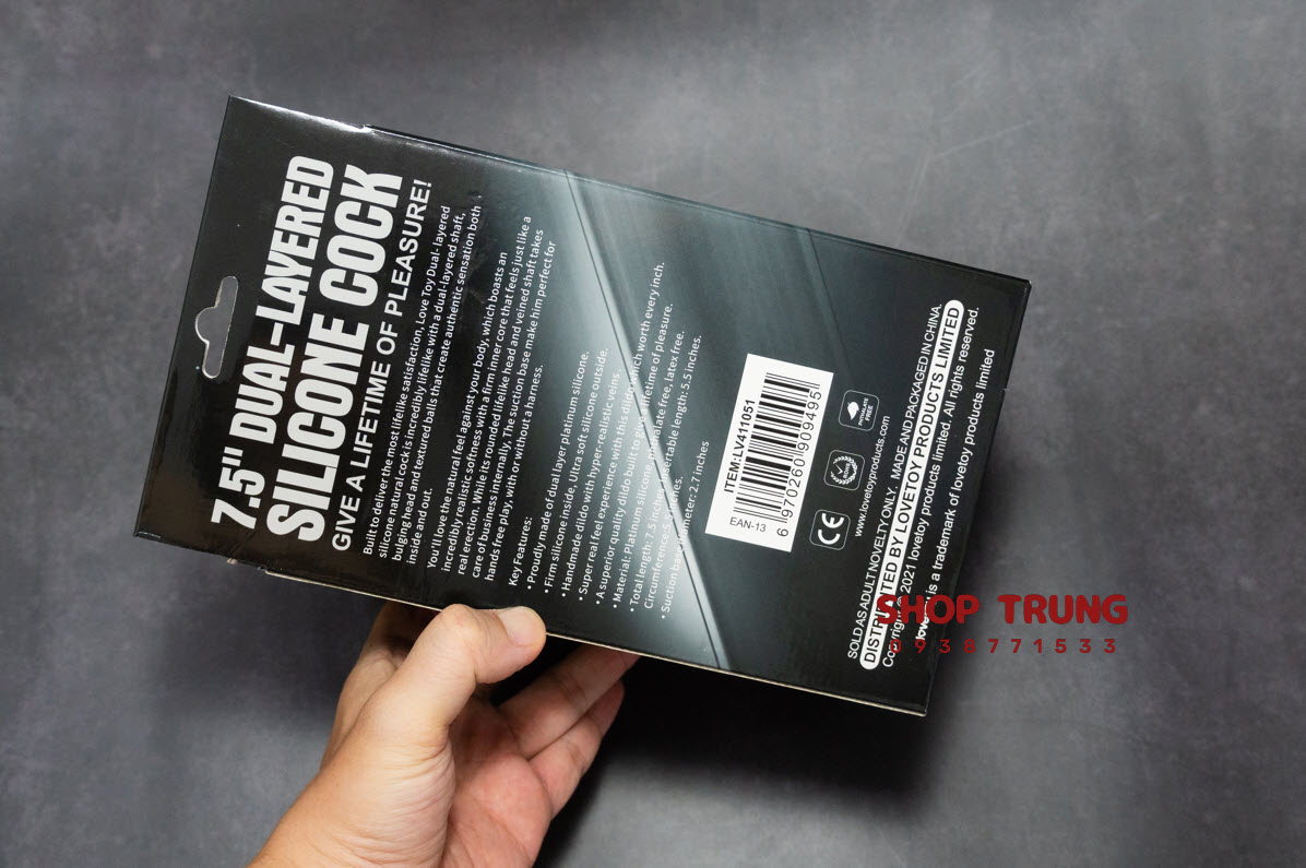 Dương vật giả gắn tường Lovetoy Platinum Silicone mềm mại kích thích