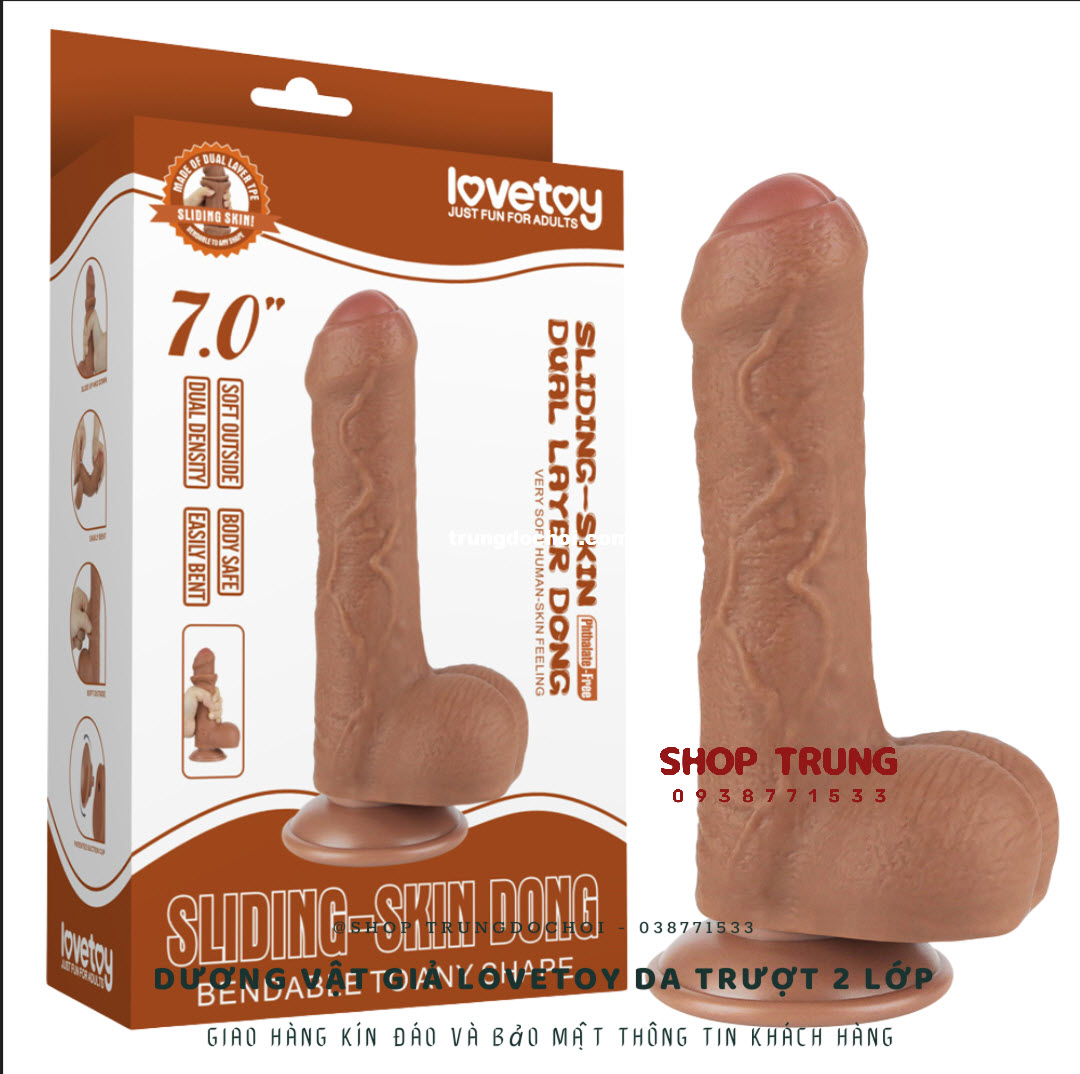 Dương Vật Giả Lovetoy 2 Lớp Mềm Mại Như Thật 2024 Hàng Độc