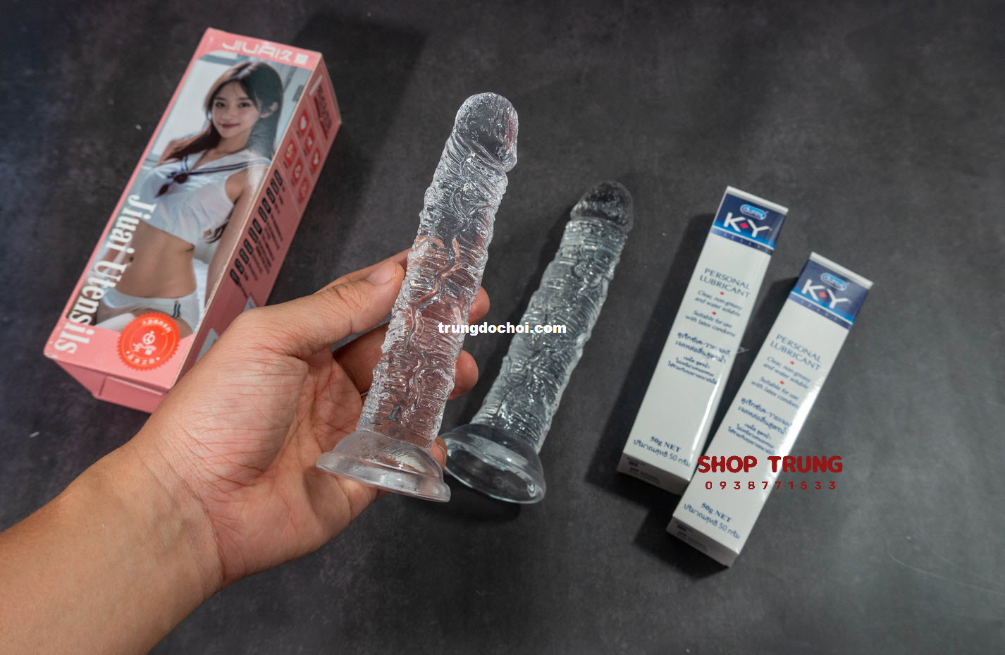 Duong Vat Gia Trong Suot 15cm Uu Dai Hap Dan Cho Nu