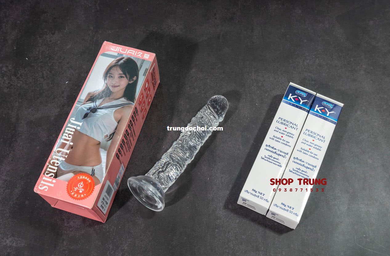 Duong Vat Gia Trong Suot 15cm Uu Dai Hap Dan Cho Nu