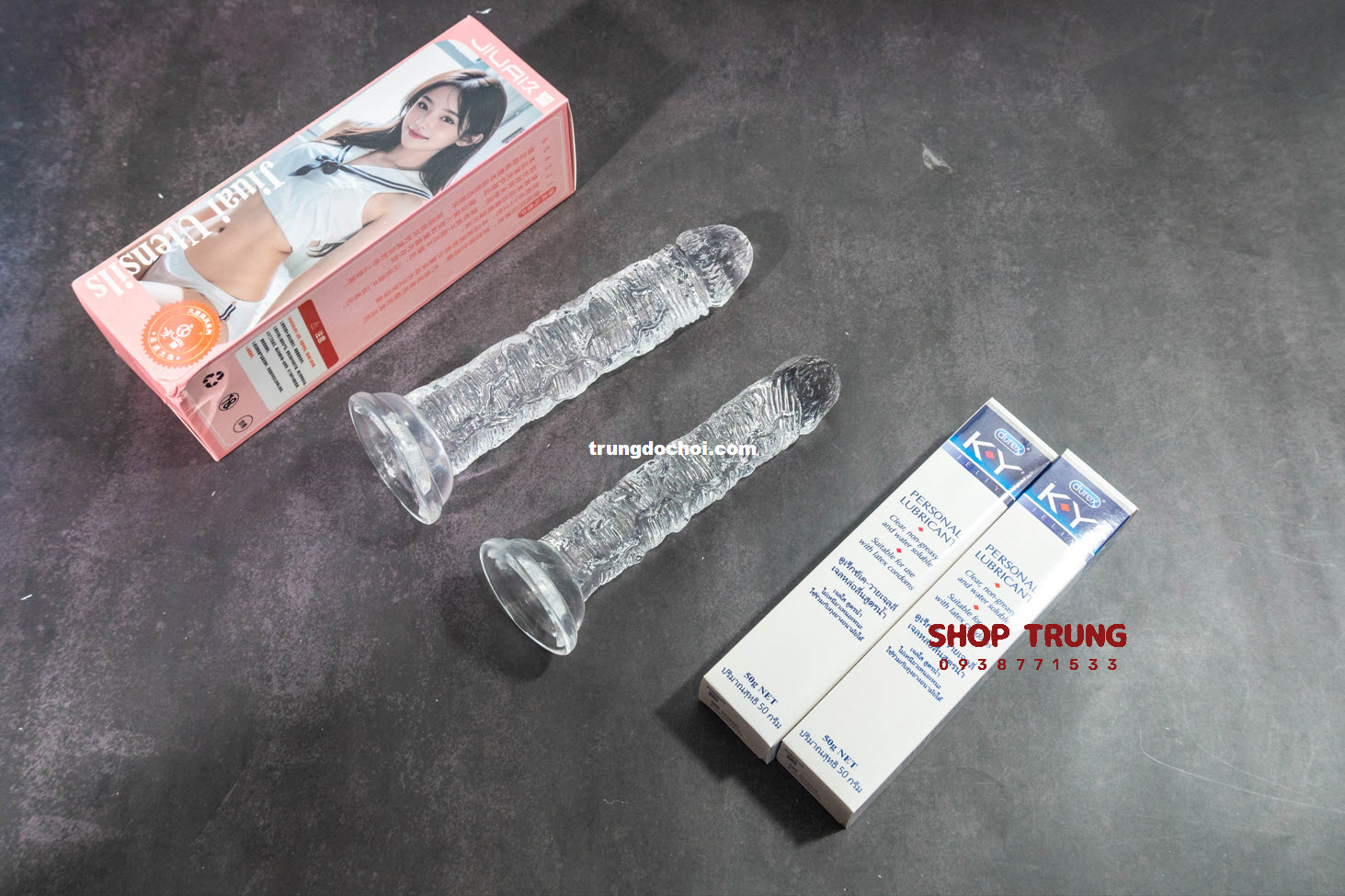 Duong Vat Gia Trong Suot 15cm Uu Dai Hap Dan Cho Nu