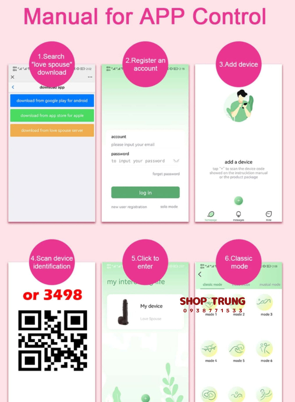 Dương Vật Giả Rung Thụt 10 Chế Độ APP Tăng Khoái Cảm Nhanh