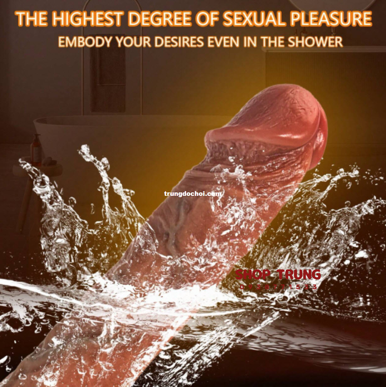 Dương Vật Giả Rung Thụt 10 Chế Độ Điều Khiển APP Siêu Thực