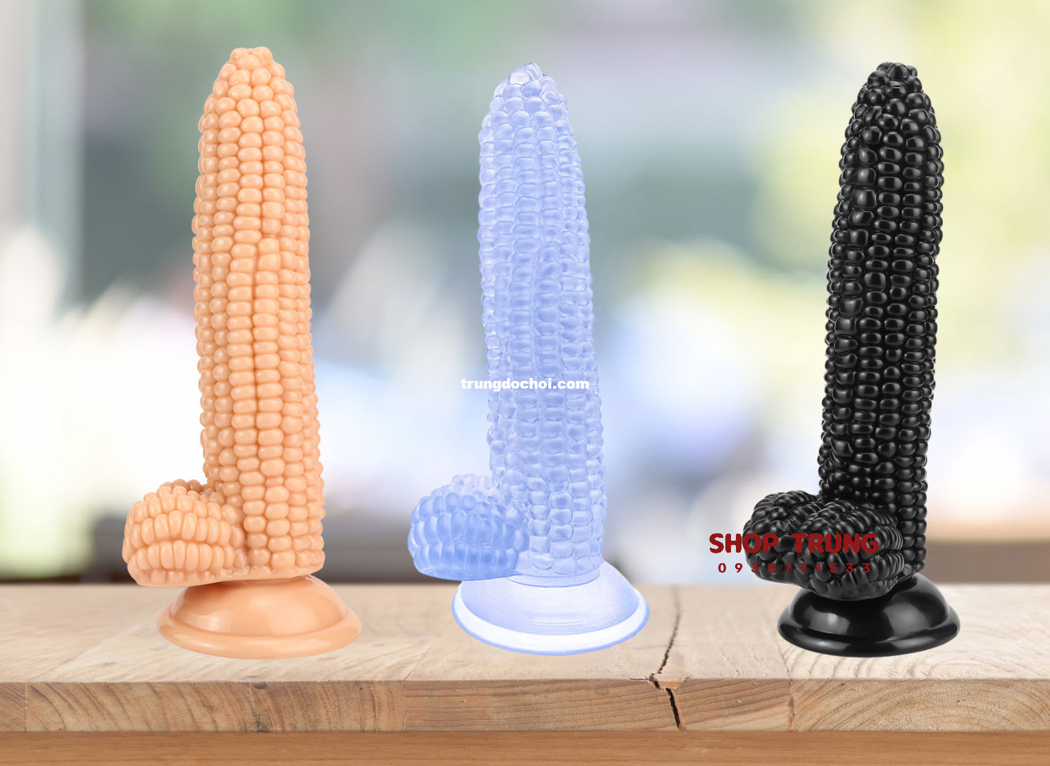 Dương Vật Giả Trái Bắp Silicone Cao Cấp Tăng Khoái Cảm