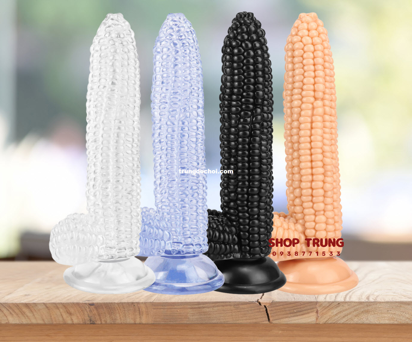 Dương Vật Giả Trái Bắp Silicone Cao Cấp Tăng Khoái Cảm