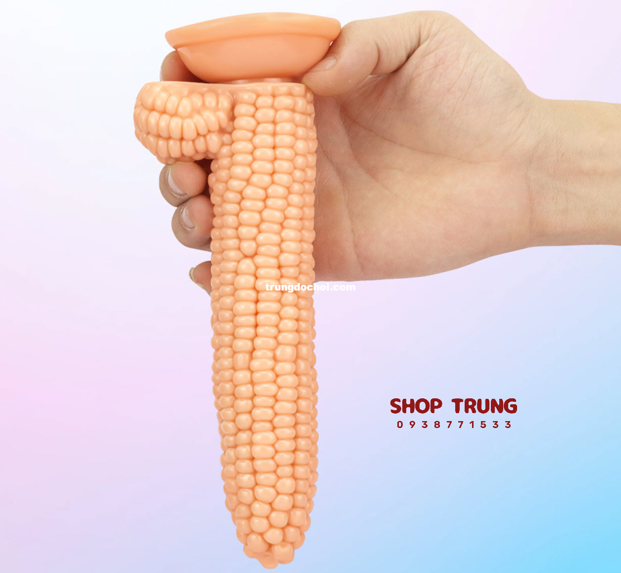 Dương Vật Giả Trái Bắp Silicone Cao Cấp Tăng Khoái Cảm