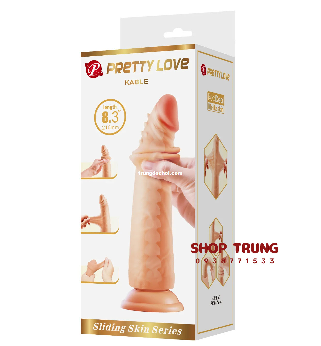 Prettylove Kable Silicon 2 Lớp Siêu Mềm Mịn Tự Nhiên