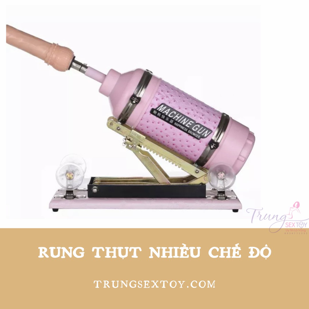 Dương vật giả Machine Gun rung thụt cực mạnh kích thích phái nữ