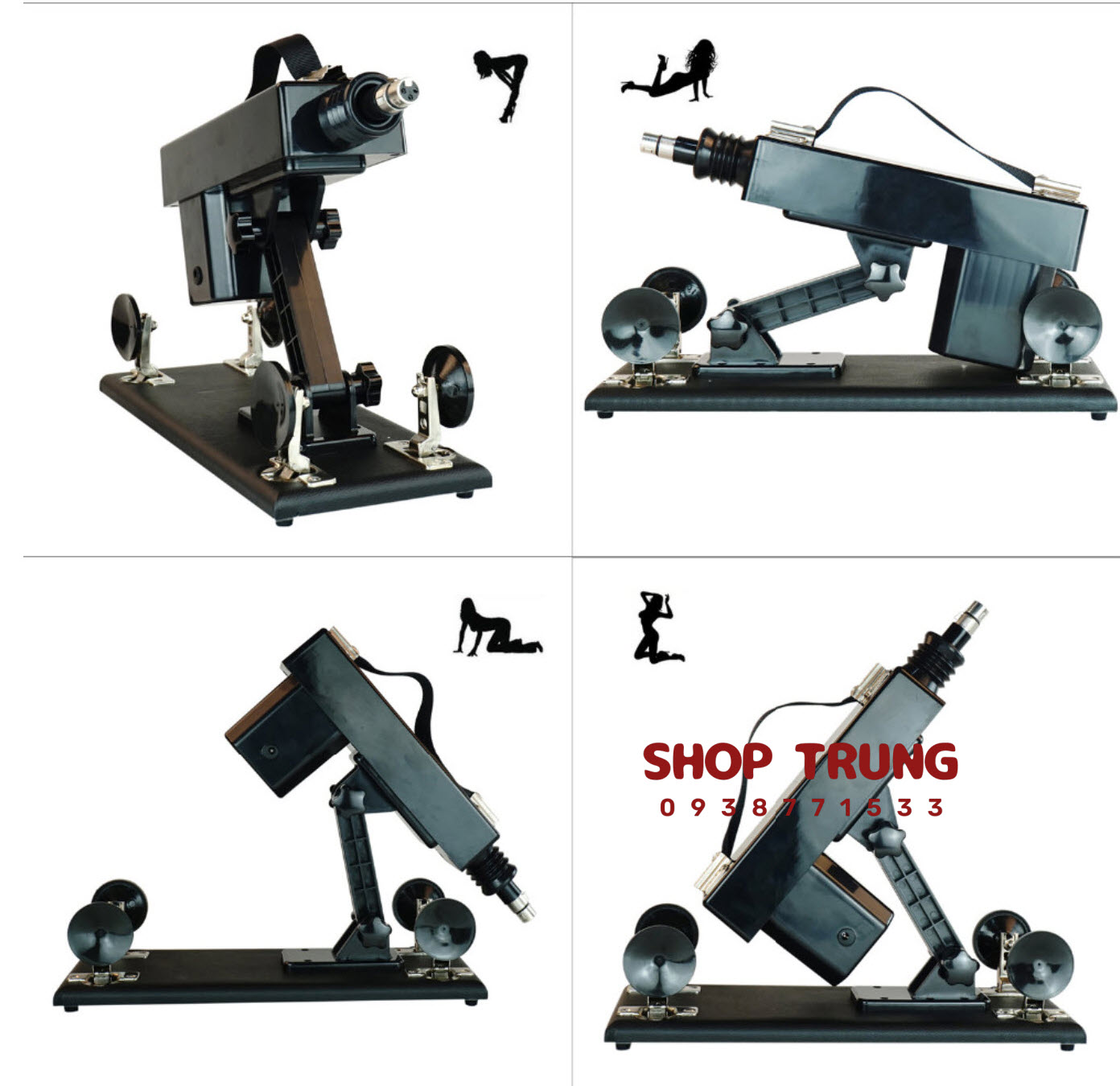 Máy rung tự động Machine Gun 6 đầu nữ kích thích mạnh mẽ