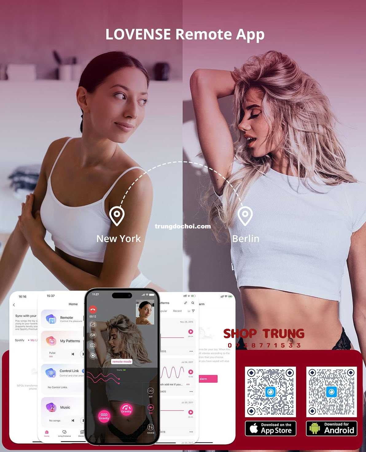 Dương Vật Giả Lovense Gravity - Rung Thụt Cực Mạnh, Điều Khiển App