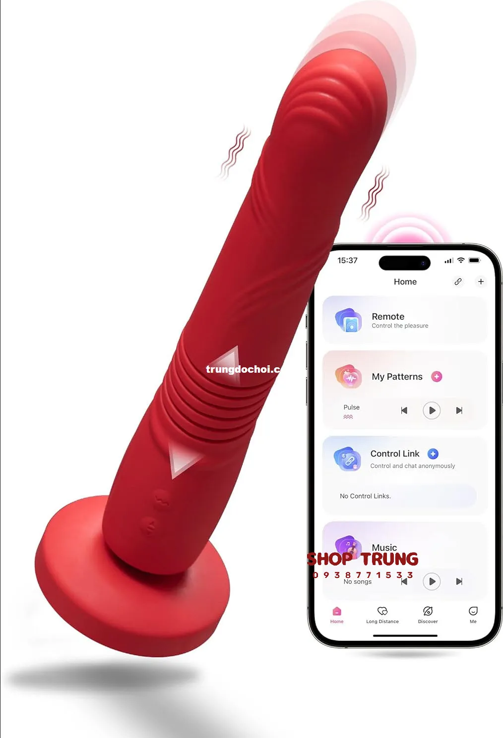 Dương vật giả Lovense Gravity rung thụt app điều khiển từ xa chính hãng