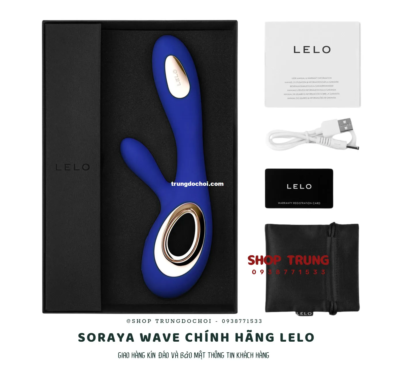 Dương vật giả Soraya Wave LELO rung ngoáy chính hãng cao cấp