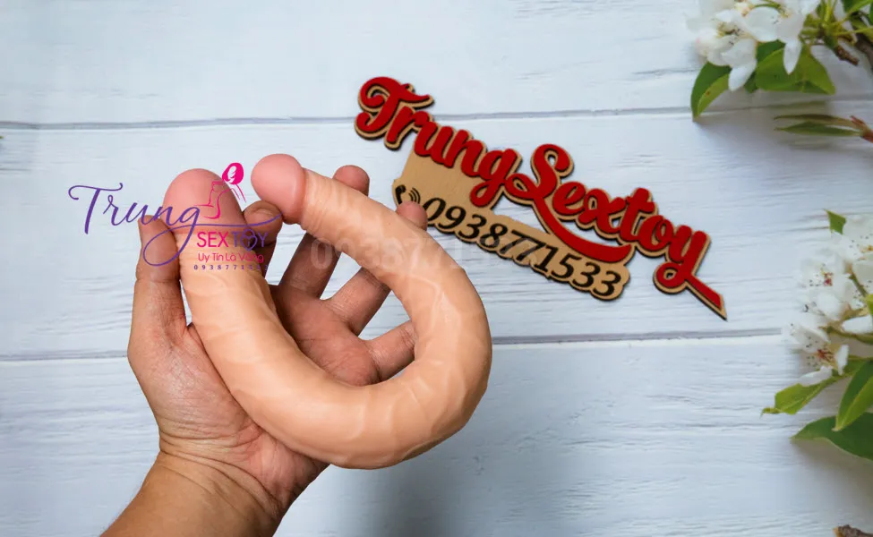 Dương vật giả Lovetoy 2 đầu nhân đôi khoái cảm silicon mềm