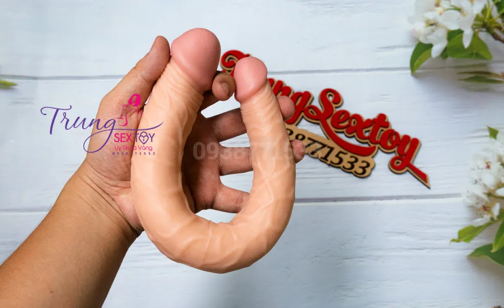 Dương vật giả Lovetoy 2 đầu nhân đôi khoái cảm silicon mềm