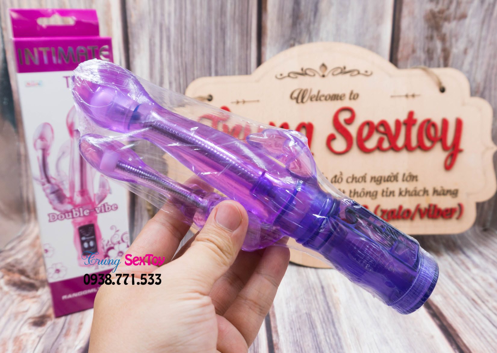 Dương vật giả 3 đầu Tease - Sáng tạo, độc đáo, kích thích cực mạnh