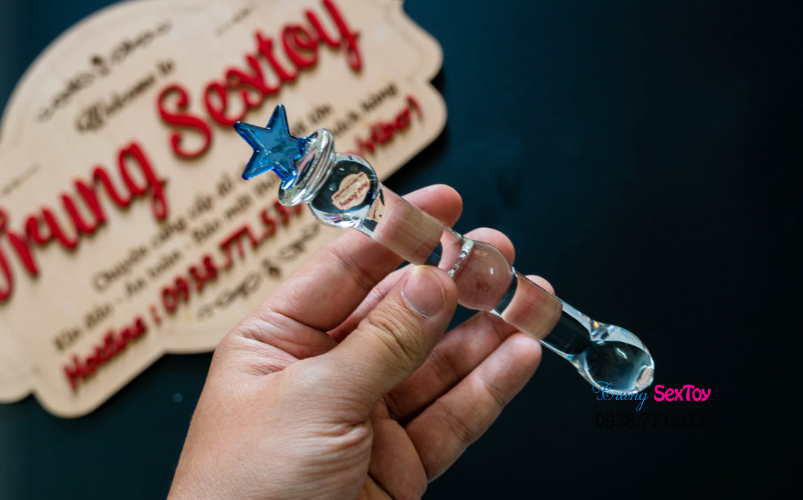 Sextoy que thủy tinh cao cấp tăng khoái cảm phòng the cho nữ