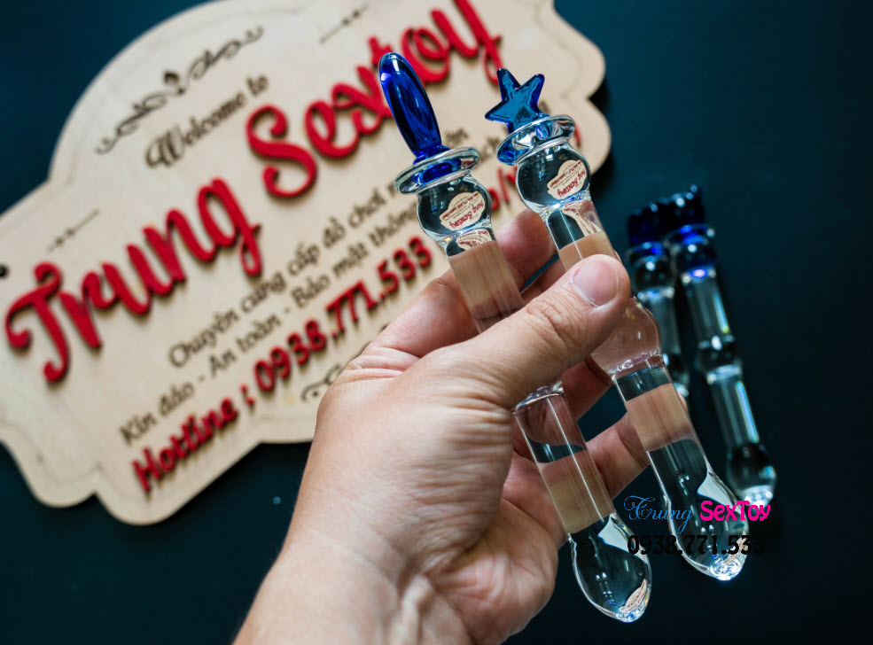 Sextoy que thủy tinh cao cấp tăng khoái cảm phòng the cho nữ
