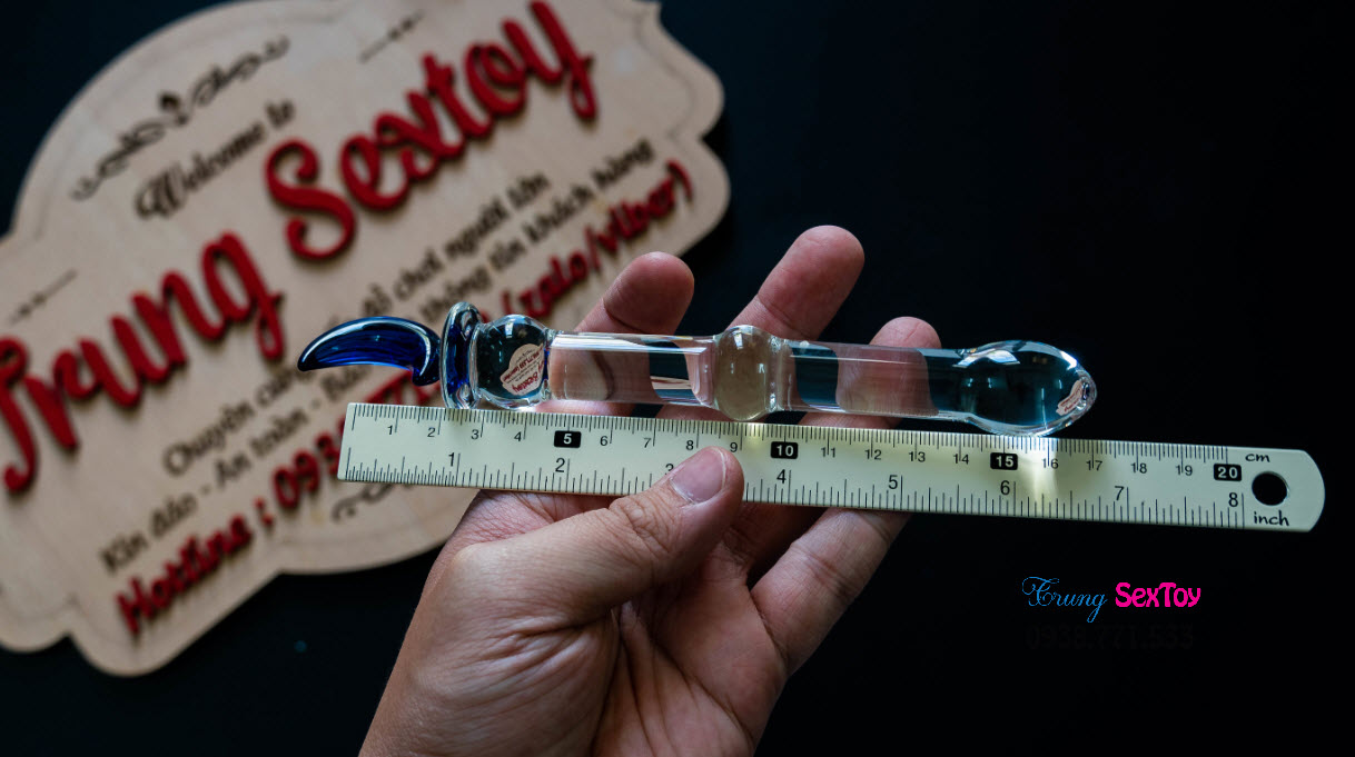 Sextoy que thủy tinh cao cấp tăng khoái cảm phòng the cho nữ