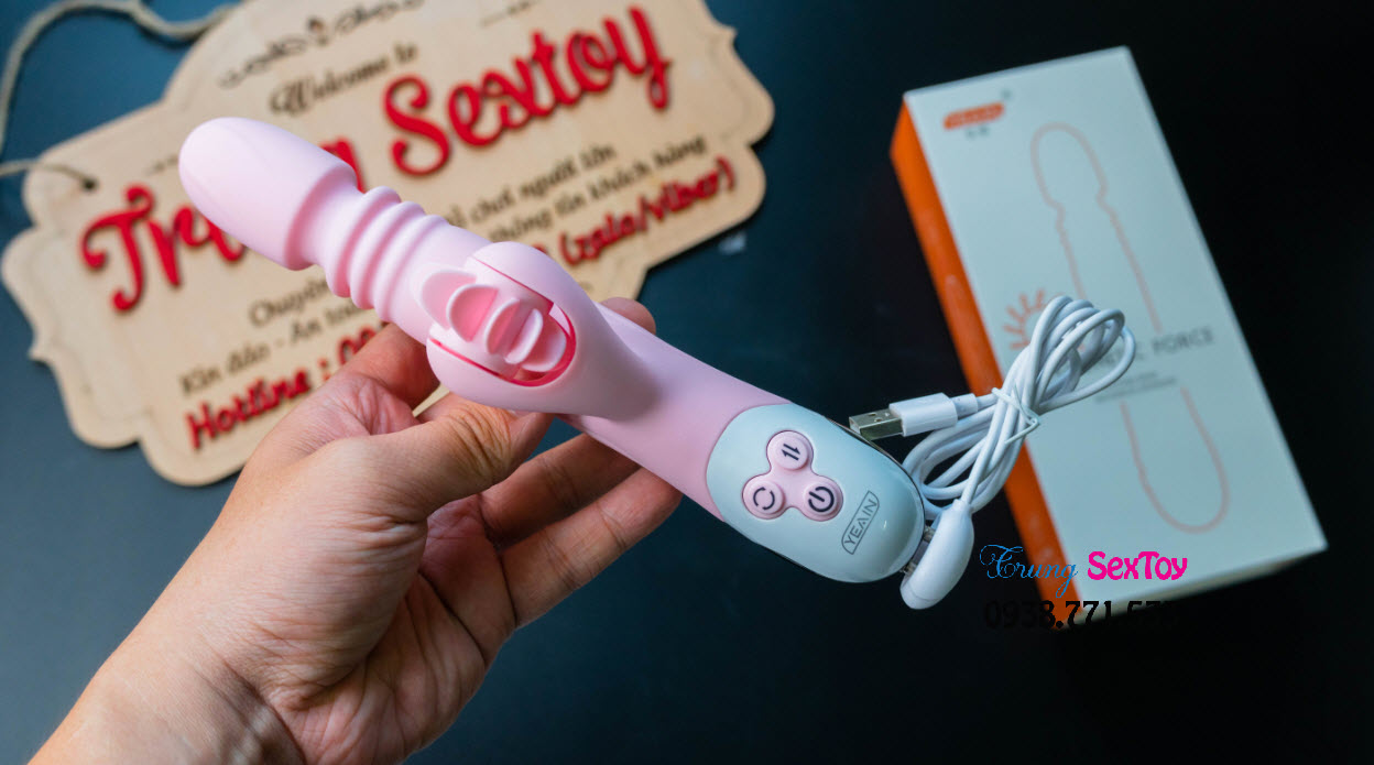 Máy rung tự động lưỡi giả cô bé siêu kích thích