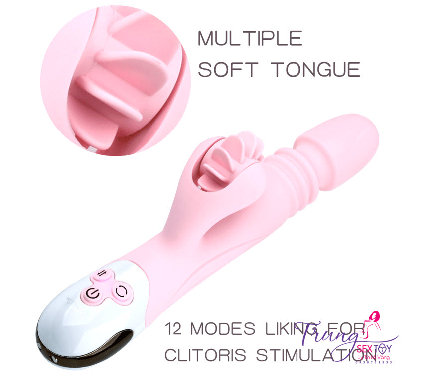 Máy rung tự động lưỡi giả cô bé siêu kích thích