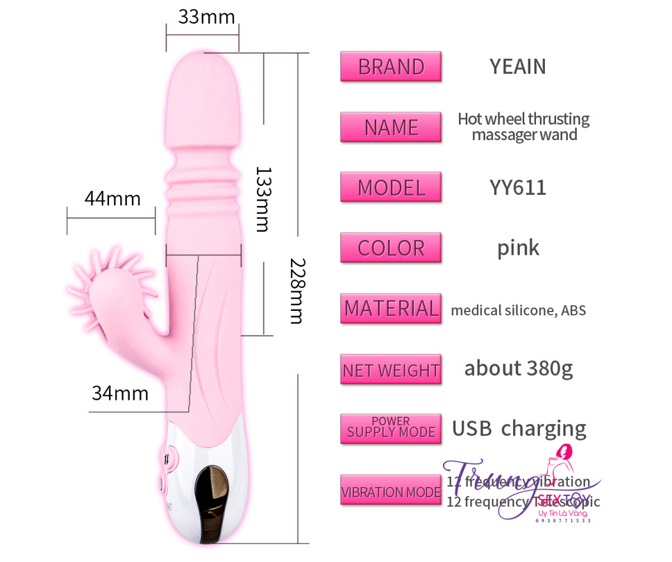 Máy rung tự động lưỡi giả cô bé siêu kích thích