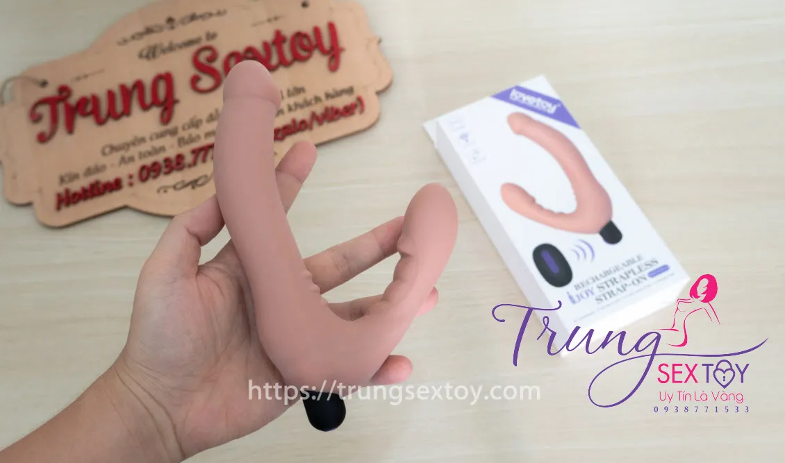 Dương vật giả hai đầu Lovetoy silicon mềm mịn an toàn sức khỏe