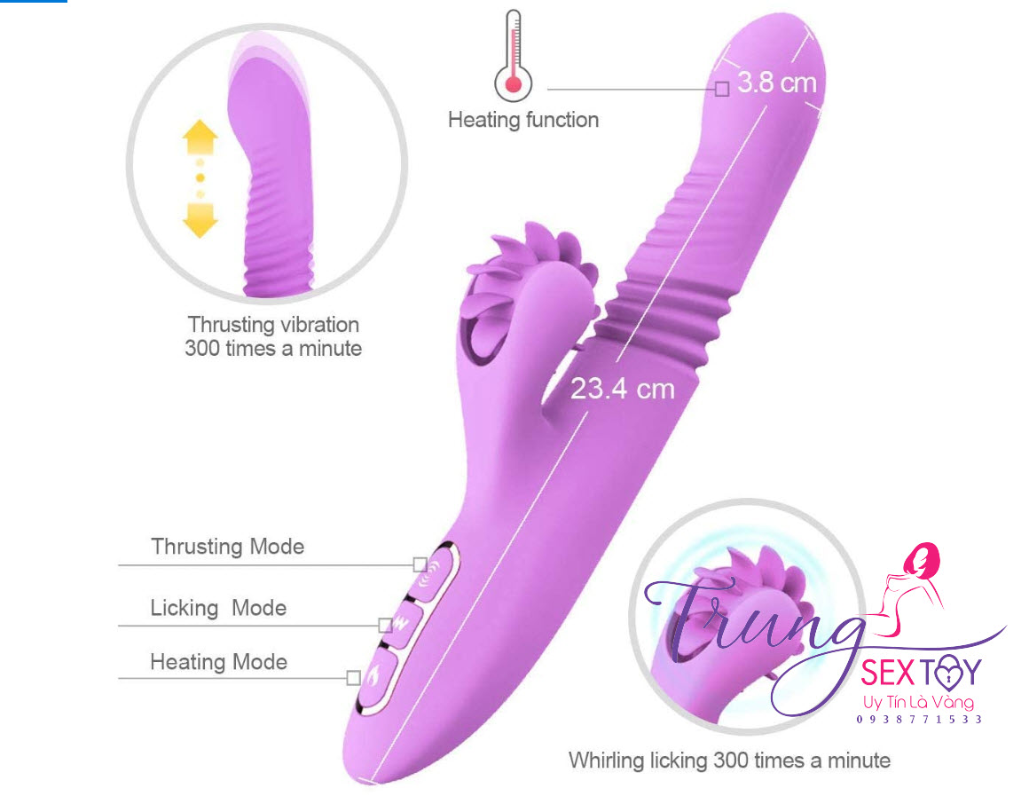Dương Vật Giả Dibe Lưỡi Xoay Kích Thích Cực Mạnh Cô Bé