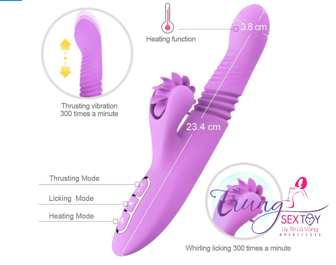 Dương Vật Giả Dibe Lưỡi Xoay Kích Thích Cực Mạnh Cô Bé