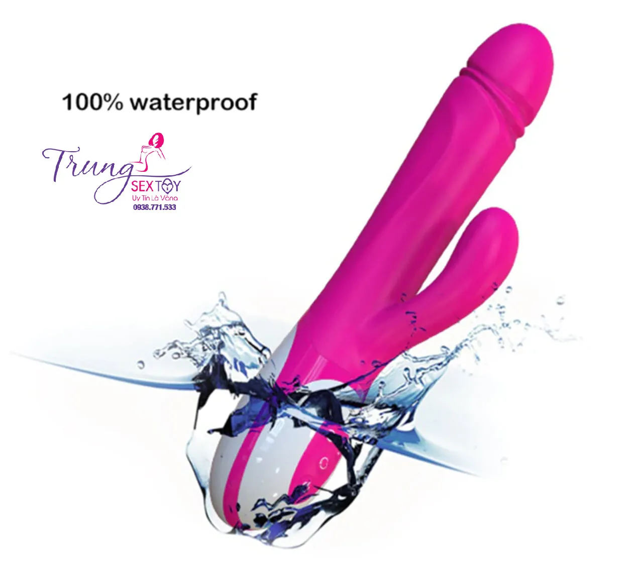 Dương vật giả Nalone Wave rung thụt massage bi silicon cao cấp
