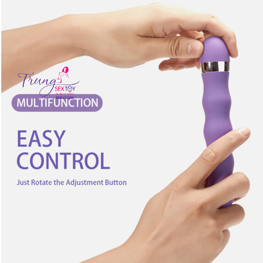 18cm Multi-Mode Silicone Vibrating Wand For Intense Pleasure