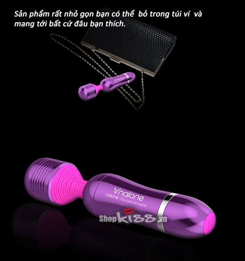 Chày rung mát xa mini Nalone Roma chống thấm nước 6 chế độ