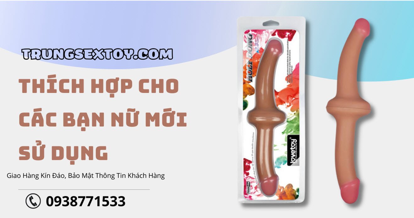 Dương vật giả hai đầu Lovetoy mềm mịn 30cm kích thích cực đỉnh