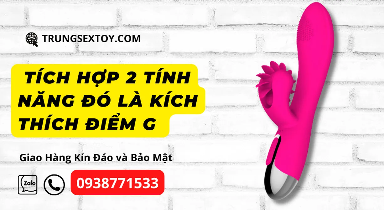 Dương vật giả kèm lưỡi liếm Leten silicon ABS rung kích thích nữ