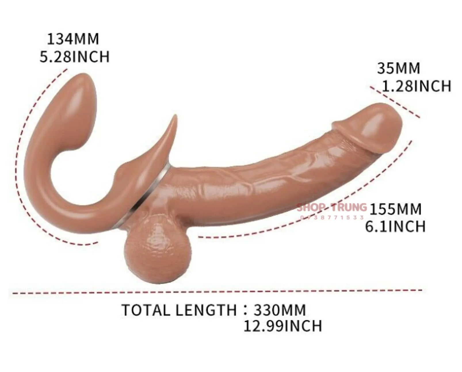 Dương Vật Hai Đầu Yeain Rung Thụt 9 Chế Độ - Cao Cấp, Sướng
