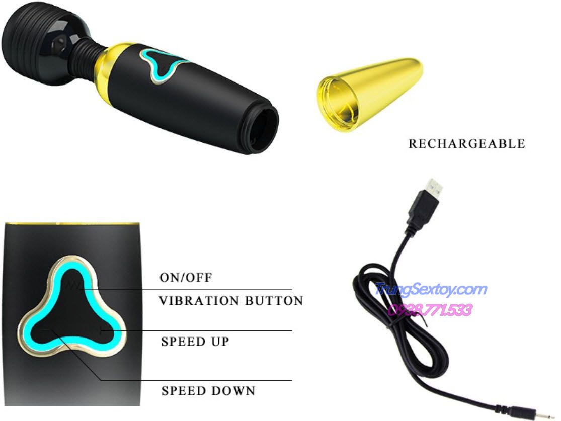 Máy Massage Prettylove cao cấp hỗ trợ màn dạo đầu tuyệt vời