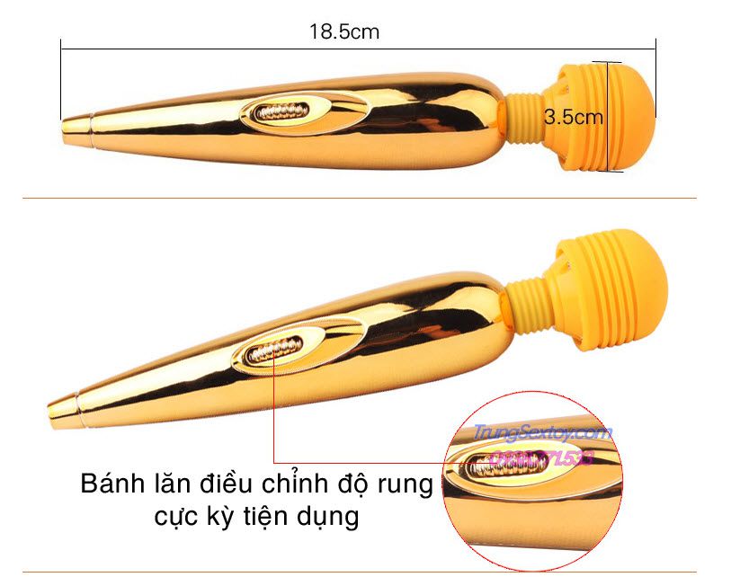 Dụng cụ massage điểm G mini Gold nhỏ gọn kích thích cực đã