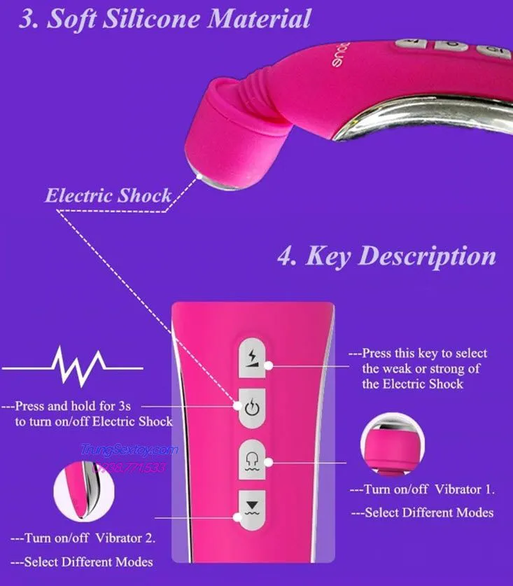 Máy massage Nalone Electro rung 7 chế độ pin sạc Nhật Bản