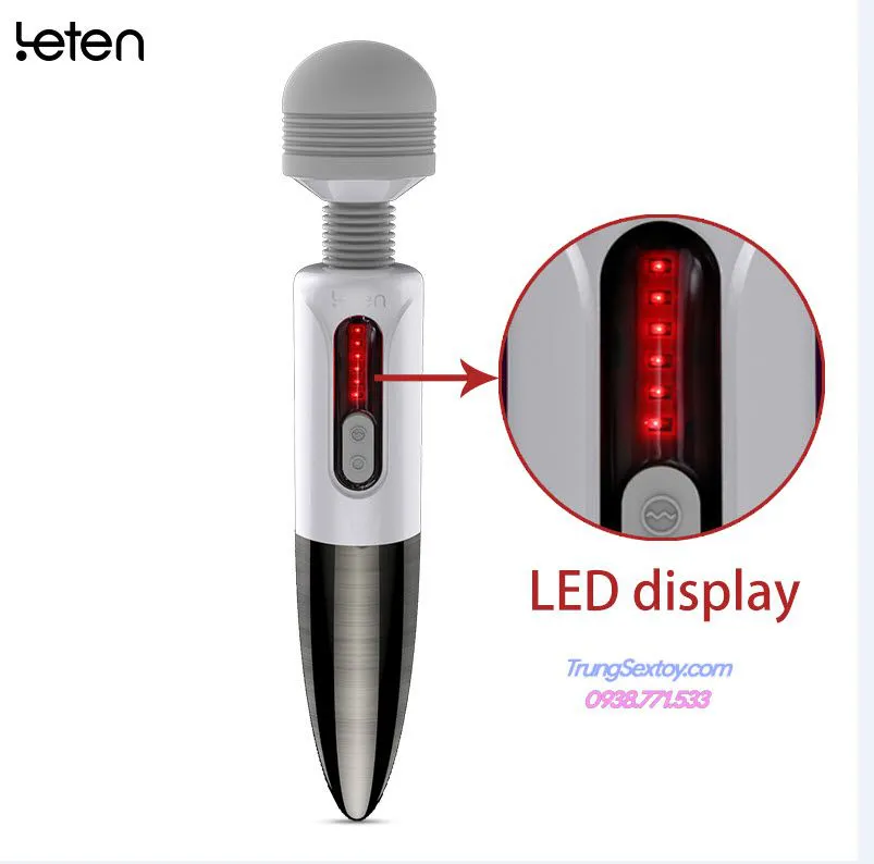 Leten Lightning chày rung 7 chế độ giúp tăng khoái cảm phòng the