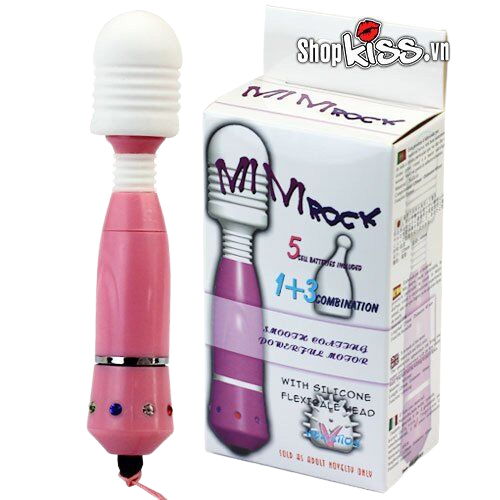 Chày rung mini 3 đầu massage cực phê cho nữ rung nhiều chế độ 