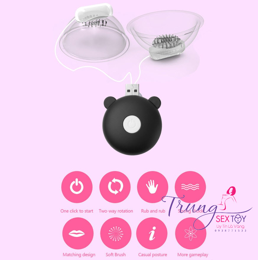 Máy Rung Massage Ngực Đồ Chơi Người Lớn Kích Thích Ham Muốn