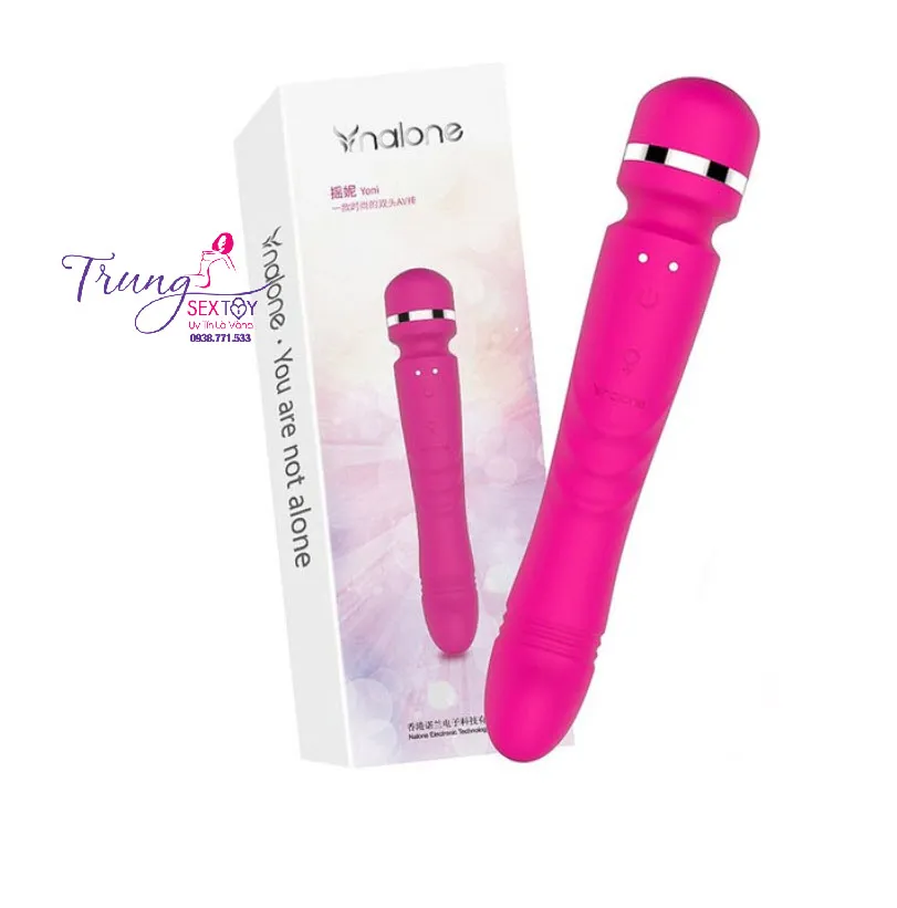 Máy Rung Vùng Kín Nalone Yoni 7 Chế Độ Xoay Pin Sạc Silicone