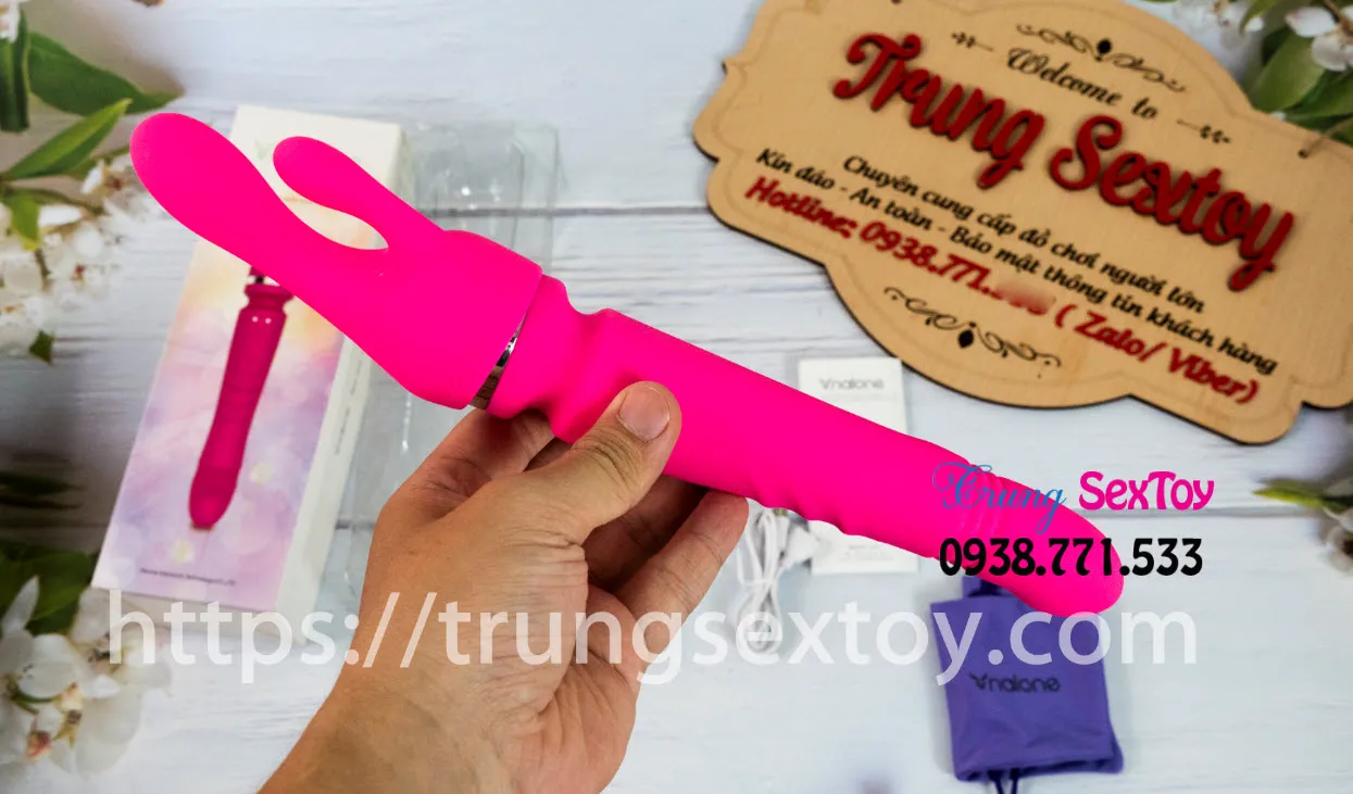 Máy Rung Vùng Kín Nalone Yoni 7 Chế Độ Xoay Pin Sạc Silicone