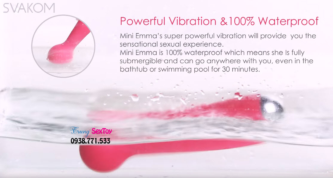 Máy thủ dâm Svakom Mini Emma cực khoái mạnh mẽ dễ sử dụng