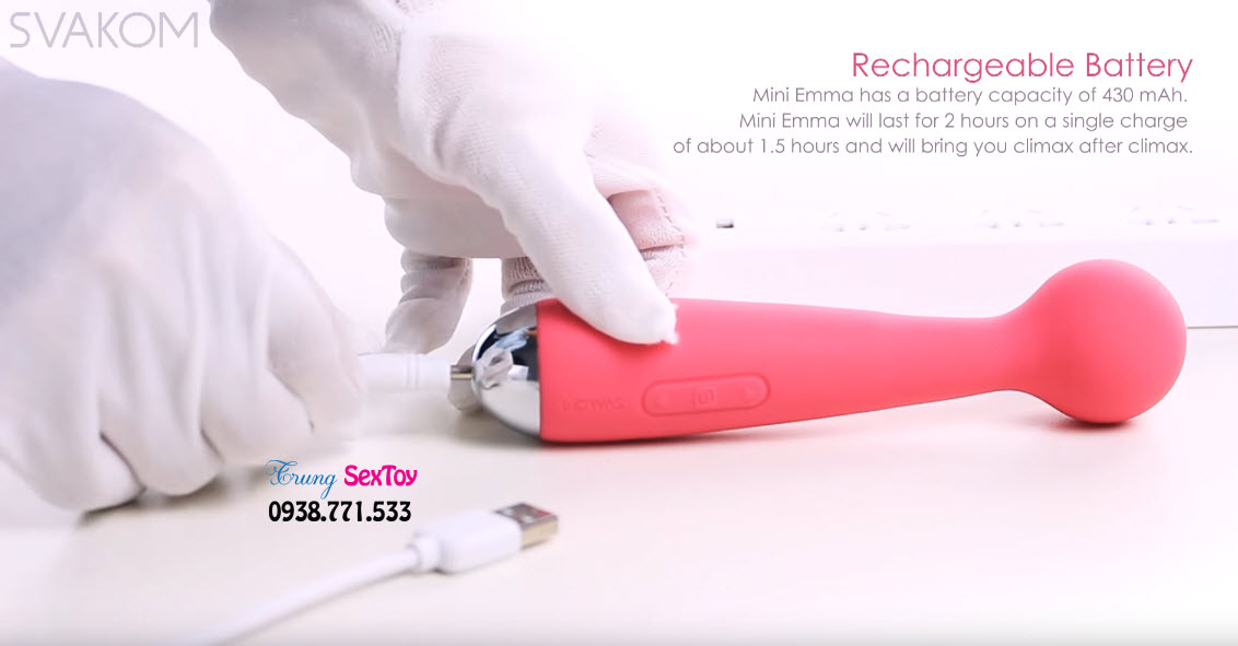 Máy thủ dâm Svakom Mini Emma cực khoái mạnh mẽ dễ sử dụng