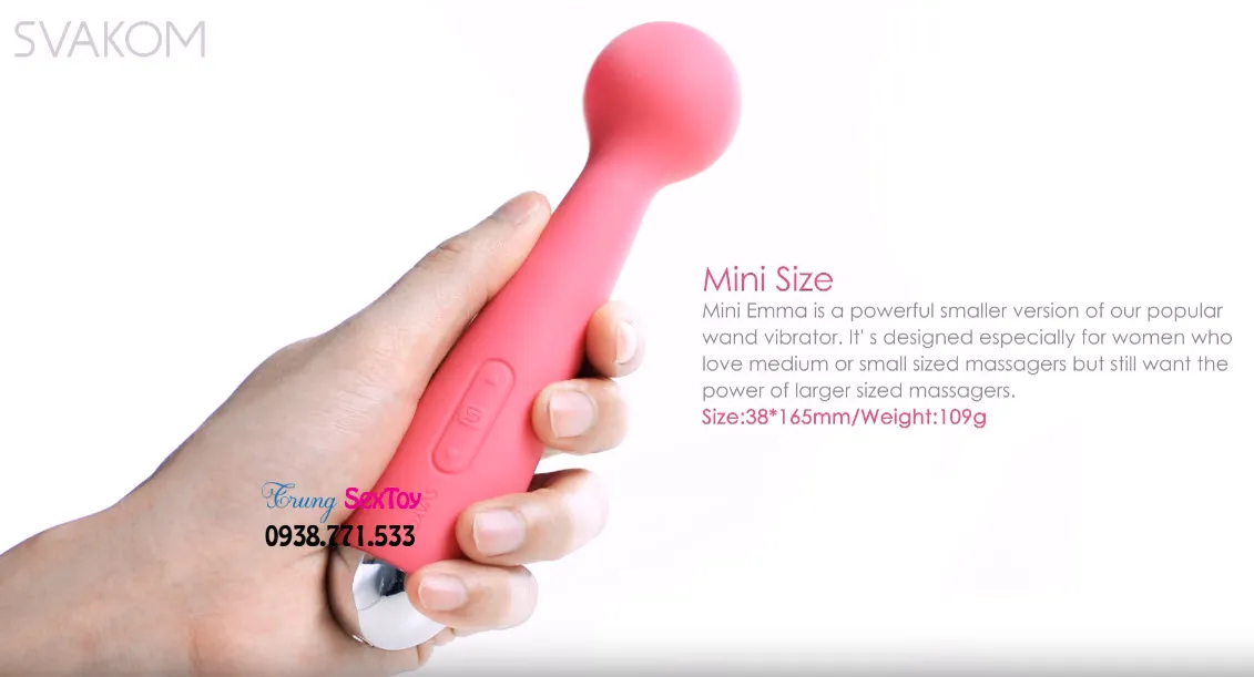Svakom Mini Emma máy rung điểm G silicon y tế sạc pin