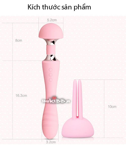 Chày rung 2 đầu LuxeLuv i7 Magic massage điểm G nữ chính hãng Mỹ