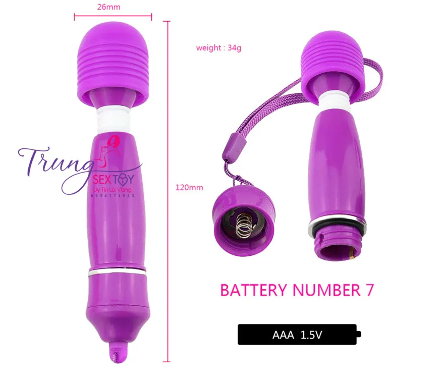 Máy rung mini cao cấp Wand Extreme, kích thích mạnh mẽ