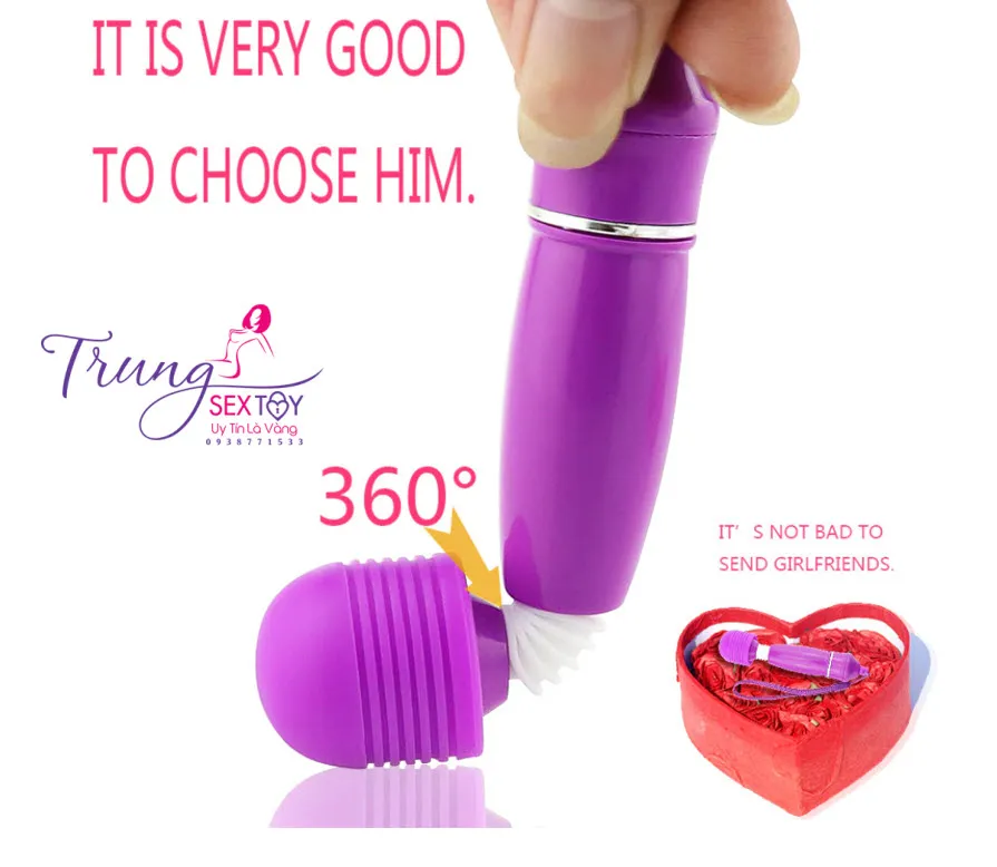 Máy rung mini cao cấp Wand Extreme, kích thích mạnh mẽ