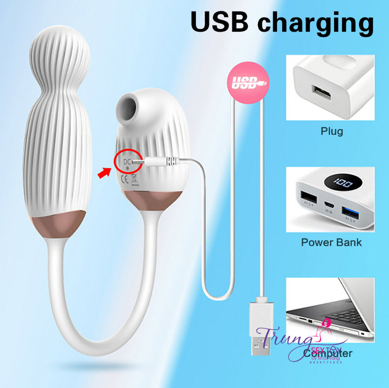 Máy rung 360 độ bú mút cực mạnh cho nữ