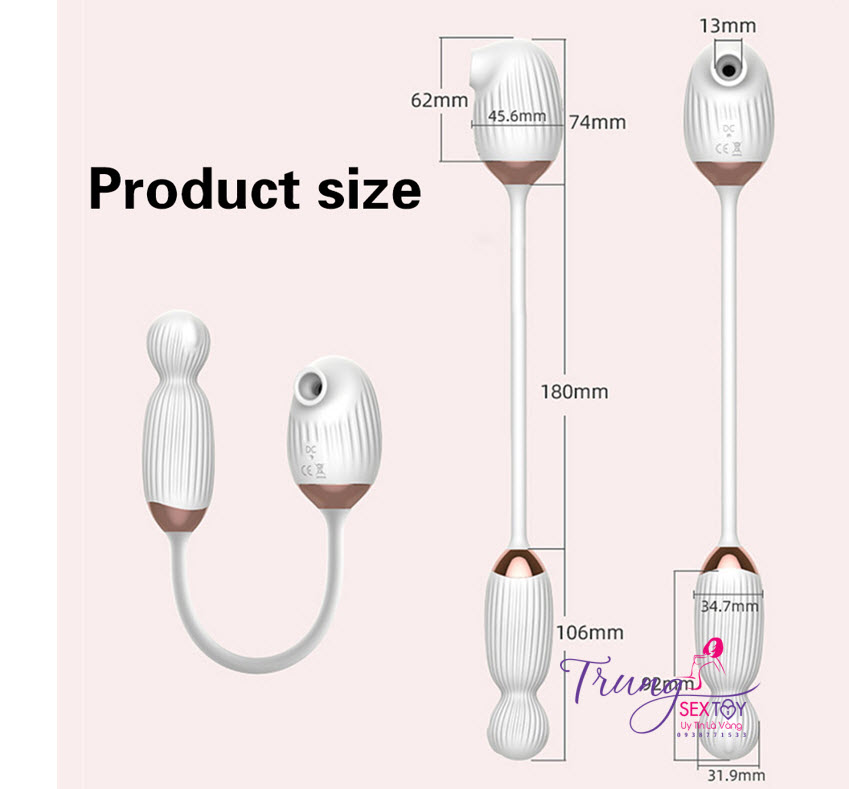 Máy rung 360 độ bú mút cực mạnh cho nữ